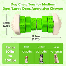 Load image into Gallery viewer, MASBRILL Dog Toys for Aggressive Chewers Large Breed , Interactive Chew Toy for Dogs – Brightly Colored Dog Enrichment Toy for Aggressive Chewers