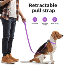 Load image into Gallery viewer, MASBRILL Reflective Dog Leash Adjustable Length (4-6 Feet) with Soft Padded Handle Nylon Dogs Leashes for Walking, Training Lead for Medium & Large Dogs, 1 Inch Wide,Blue