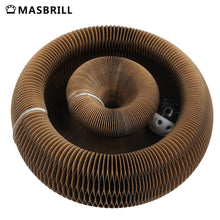 Load image into Gallery viewer, MASBRILL Organ Cat Scratching Board Foldable Cat Grinding Scratch Board Durable Recyclable Interactive Cat Toy with Toy Kring Ball