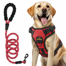 Load image into Gallery viewer, MASBRILL Dog Harness and Leash Set, No Pull Vest Harness, Reflective Adjustable Soft Padded Pet Harness with Handle for Small to Large Dogs