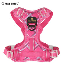 Load image into Gallery viewer, MASBRILL Reflective Dog Harness No Pull Dog Vest Harness with Handle, Breathable Padded Dog Chest Harness Adjustable for Medium Dog-Blue