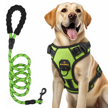 Load image into Gallery viewer, MASBRILL Dog Harness and Leash Set, No Pull Vest Harness, Reflective Adjustable Soft Padded Pet Harness with Handle for Small to Large Dogs
