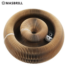 Load image into Gallery viewer, MASBRILL Magic Organ Cat Scratching Board ,Corrugated Scratcher For Kitten Adult Cat ,Cardboard Scratcher Interactive Mental Physical Exercise Cats Toy