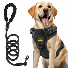 Load image into Gallery viewer, MASBRILL Dog Harness and Leash Set, No Pull Vest Harness, Reflective Adjustable Soft Padded Pet Harness with Handle for Small to Large Dogs
