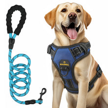 Load image into Gallery viewer, MASBRILL Dog Harness and Leash Set, No Pull Vest Harness, Reflective Adjustable Soft Padded Pet Harness with Handle for Small to Large Dogs