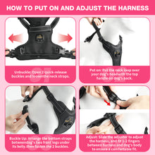 Load image into Gallery viewer, MASBRILL Reflective Dog Harness No Pull Dog Vest Harness with Handle, Breathable Padded Dog Chest Harness Adjustable for Medium Dog-Blue