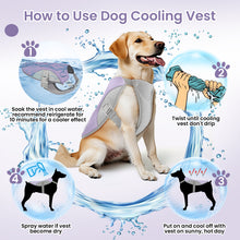 Load image into Gallery viewer, MASBRILL Dog Cooling Vest,Dog Summer Cooling Shirts with Reflective Stripe for Outdoor Training Hiking and Camping | Breathable,Lightweight and UV Protection