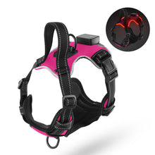 Load image into Gallery viewer, MASBRILL Light Up Dog Harness - No Pull Led Dog Harness Rechargeable Lighted Dog Harness for Night Walking Adjustable Glow Vest for Small Medium Large Dogs