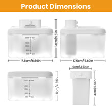 Load image into Gallery viewer, MASBRILL Wireless Cat Water Fountain 60oz/2L Automatic Water Dispenser For Pets Battery Operated Infrared Induction Pet Fountain BPA-Free