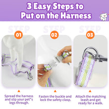 Load image into Gallery viewer, MASBRILL Dog Harness and Leash Set No Pull with Safety Lock, Adjustable Puppy Soft Vest, X-Shaped Pet Harness for Small Dog