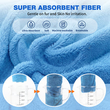 Load image into Gallery viewer, MASBRILL Dog Drying Towel for Small to Large Dogs, Absorbent Pet Bathrobe Coat with Adjustable Strap, Quick Dry Dog Towel for After Bath & Swim & Cold Weather
