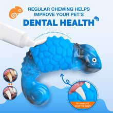 Load image into Gallery viewer, MASBRILL Dog Toys for Aggressive Chewers, Durable Chameleon Chew Toys for Small to Large Breeds-Interactive Toys with Fun Squeaky Sound for Boredom,Beef Flavor