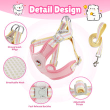 Load image into Gallery viewer, MASBRILL Dog Harness and Leash Set No Pull with Safety Lock, Adjustable Puppy Soft Vest, X-Shaped Pet Harness for Small Dog
