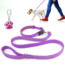 Load image into Gallery viewer, MASBRILL Dog Collar And Leash Set,Reflective Dog Collar With Dog Tag ,Soft Neoprene Padded Breathable ,Odour Resistant And Fast Drying Dog Leash+Dog Collar