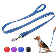 Load image into Gallery viewer, MASBRILL Reflective Dog Leash Adjustable Length (4-6 Feet) with Soft Padded Handle Nylon Dogs Leashes for Walking, Training Lead for Medium & Large Dogs, 1 Inch Wide,Blue