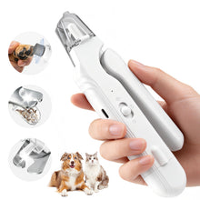 Load image into Gallery viewer, MASBRILL 2-in-1 Pet Nail Clippers & Grinder with LED Light and Protective Guard, USB Rechargeable, Safe Nail Care for Small to Large Dogs and Cats, Beginner Friendly