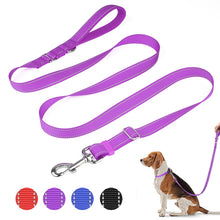 Load image into Gallery viewer, MASBRILL Reflective Dog Leash Adjustable Length (4-6 Feet) with Soft Padded Handle Nylon Dogs Leashes for Walking, Training Lead for Medium & Large Dogs, 1 Inch Wide,Blue