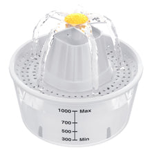 Load image into Gallery viewer, MASBRILL Pet Fountain - Cat Water Fountain Indoor, Automatic Water Fountain for Cats and Dogs,25oz/1000ml Cat Dog Water Dispenser with Measuring Scale and Filter White