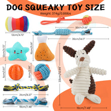 Load image into Gallery viewer, MASBRILL Dog Toys for Small Dogs ,10 Pack Puppy Chew Toys for Teething and Training with Plush Squeaky Toys, Treat Ball and Rope Toys to Keep Them Busy