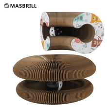 Load image into Gallery viewer, MASBRILL Organ Cat Scratching Board Foldable Cat Grinding Scratch Board Durable Recyclable Interactive Cat Toy with Toy Kring Ball