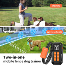 Load image into Gallery viewer, MASBRILL Electric Wireless Dog Fence System, Rechargeable Dog Training Collar with Remote Long for 180 Days Use, 1 Dog Pet Containment System Adjustable for all Dogs