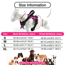 Load image into Gallery viewer, MASBRILL Light Up Dog Harness - No Pull Led Dog Harness Rechargeable Lighted Dog Harness for Night Walking Adjustable Glow Vest for Small Medium Large Dogs