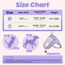 Load image into Gallery viewer, MASBRILL Cat & Dog Harness with Leash, Reflective Escape-Proof No-Pull Soft Vest, Easy to Wear for Walking, Traveling, Includes Pet Bells