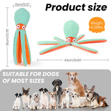 Load image into Gallery viewer, MASBRILL Squeaky Dog Toys, Octopus Toys for Aggressive Chewers - Dog Toys to Keep Them Busy for Small, Medium, and Large Dogs, Crinkle Puppy Toys