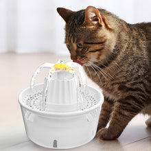 Load image into Gallery viewer, MASBRILL Pet Fountain - Cat Water Fountain Indoor, Automatic Water Fountain for Cats and Dogs,25oz/1000ml Cat Dog Water Dispenser with Measuring Scale and Filter White