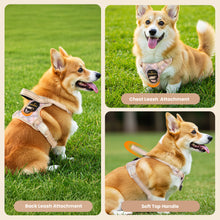 Load image into Gallery viewer, MASBRILL Reflective Dog Harness No Pull Dog Vest Harness with Handle, Breathable Padded Dog Chest Harness Adjustable for Medium Dog-Blue