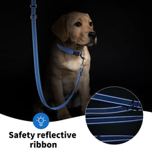 Load image into Gallery viewer, MASBRILL Reflective Dog Leash Adjustable Length (4-6 Feet) with Soft Padded Handle Nylon Dogs Leashes for Walking, Training Lead for Medium & Large Dogs, 1 Inch Wide,Blue