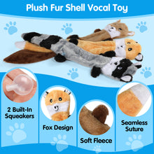 Load image into Gallery viewer, MASBRILL Squirrel Dog Squeaky Toys, 3PCS Crinkle Plush Dog Toys for Teething Chewing- No Stuffing&With Soft Squeaker , Best Birthday Gift For Puppy to Large Size Breeds