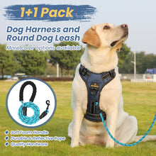 Load image into Gallery viewer, MASBRILL Dog Harness and Leash Set, No Pull Vest Harness, Reflective Adjustable Soft Padded Pet Harness with Handle for Small to Large Dogs