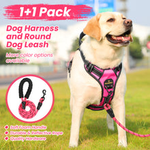 Load image into Gallery viewer, MASBRILL Dog Harness and Leash Set, No Pull Vest Harness, Reflective Adjustable Soft Padded Pet Harness with Handle for Small to Large Dogs