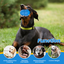 Load image into Gallery viewer, MASBRILL Fillable Dog Toys for Fetch & Chew, Interactive Dog Toys for Aggressive Chewers, Treat Dispener for Smart Dogs, Boredom Busters, Beef Flavored