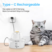 Load image into Gallery viewer, MASBRILL Pet Fountain - Cat Water Fountain Indoor, Automatic Water Fountain for Cats and Dogs,25oz/1000ml Cat Dog Water Dispenser with Measuring Scale and Filter White