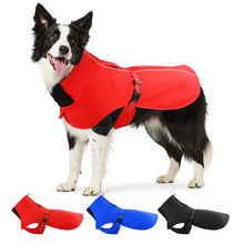 Load image into Gallery viewer, MASBRILL Dog Coat with Harness Built in, Waterproof & Reflective, Turtleneck Dog Jacket , Fleece Vest with Buckle - Coats for Large Dogs for Cold Weather