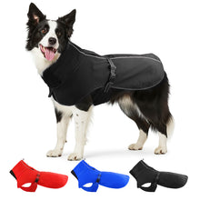 Load image into Gallery viewer, MASBRILL Dog Coat with Harness Built in, Waterproof & Reflective, Turtleneck Dog Jacket , Fleece Vest with Buckle - Coats for Large Dogs for Cold Weather