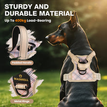 Load image into Gallery viewer, MASBRILL Reflective Dog Harness No Pull Dog Vest Harness with Handle, Breathable Padded Dog Chest Harness Adjustable for Medium Dog-Blue