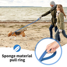 Load image into Gallery viewer, MASBRILL Reflective Dog Leash Adjustable Length (4-6 Feet) with Soft Padded Handle Nylon Dogs Leashes for Walking, Training Lead for Medium & Large Dogs, 1 Inch Wide,Blue