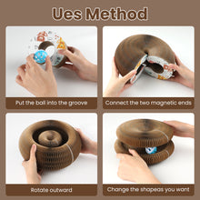 Load image into Gallery viewer, MASBRILL Magic Organ Cat Scratching Board ,Corrugated Scratcher For Kitten Adult Cat ,Cardboard Scratcher Interactive Mental Physical Exercise Cats Toy