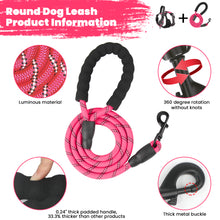 Load image into Gallery viewer, MASBRILL Dog Harness and Leash Set, No Pull Vest Harness, Reflective Adjustable Soft Padded Pet Harness with Handle for Small to Large Dogs