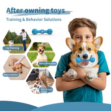 Load image into Gallery viewer, MASBRILL Interactive Dog Bone Toys , Treat Dispensing Toy for Aggressive Chewers,Rubber Funny Puzzle Toys for Small & Medium Dogs