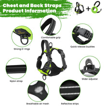 Load image into Gallery viewer, MASBRILL Dog Harness and Leash Set, No Pull Vest Harness, Reflective Adjustable Soft Padded Pet Harness with Handle for Small to Large Dogs
