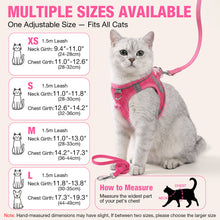 Load image into Gallery viewer, MASBRILL Cat & Dog Harness and Leash Set, Reflective Escape-Proof No-Pull Soft Vest, Easy to Wear for Walking, Traveling, Includes Pet Bells