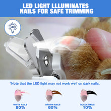 Load image into Gallery viewer, MASBRILL 2-in-1 Pet Nail Clippers & Grinder with LED Light and Protective Guard, USB Rechargeable, Safe Nail Care for Small to Large Dogs and Cats, Beginner Friendly