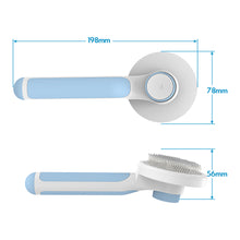 Load image into Gallery viewer, MASBRILL Cat Dog Brush for Shedding, Self Cleaning Slicker Brush, Grooming Removes Loose Undercoat and Tangled Hair Grooming Comb -Blue