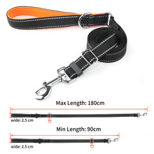 Load image into Gallery viewer, MASBRILL Reflective Dog Leash Adjustable Length (4-6 Feet) with Soft Padded Handle Nylon Dogs Leashes for Walking, Training Lead for Medium & Large Dogs, 1 Inch Wide,Blue