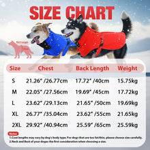 Load image into Gallery viewer, MASBRILL Dog Coat with Harness Built in, Waterproof & Reflective, Turtleneck Dog Jacket , Fleece Vest with Buckle - Coats for Large Dogs for Cold Weather