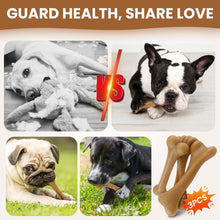Load image into Gallery viewer, MASBRILL Dog Chew Toys for Aggressive Chewers – 3-Pack, Bone Shape, Eco-Friendly, Teeth Cleaning & Anxiety Relief for Puppy to Medium Dogs